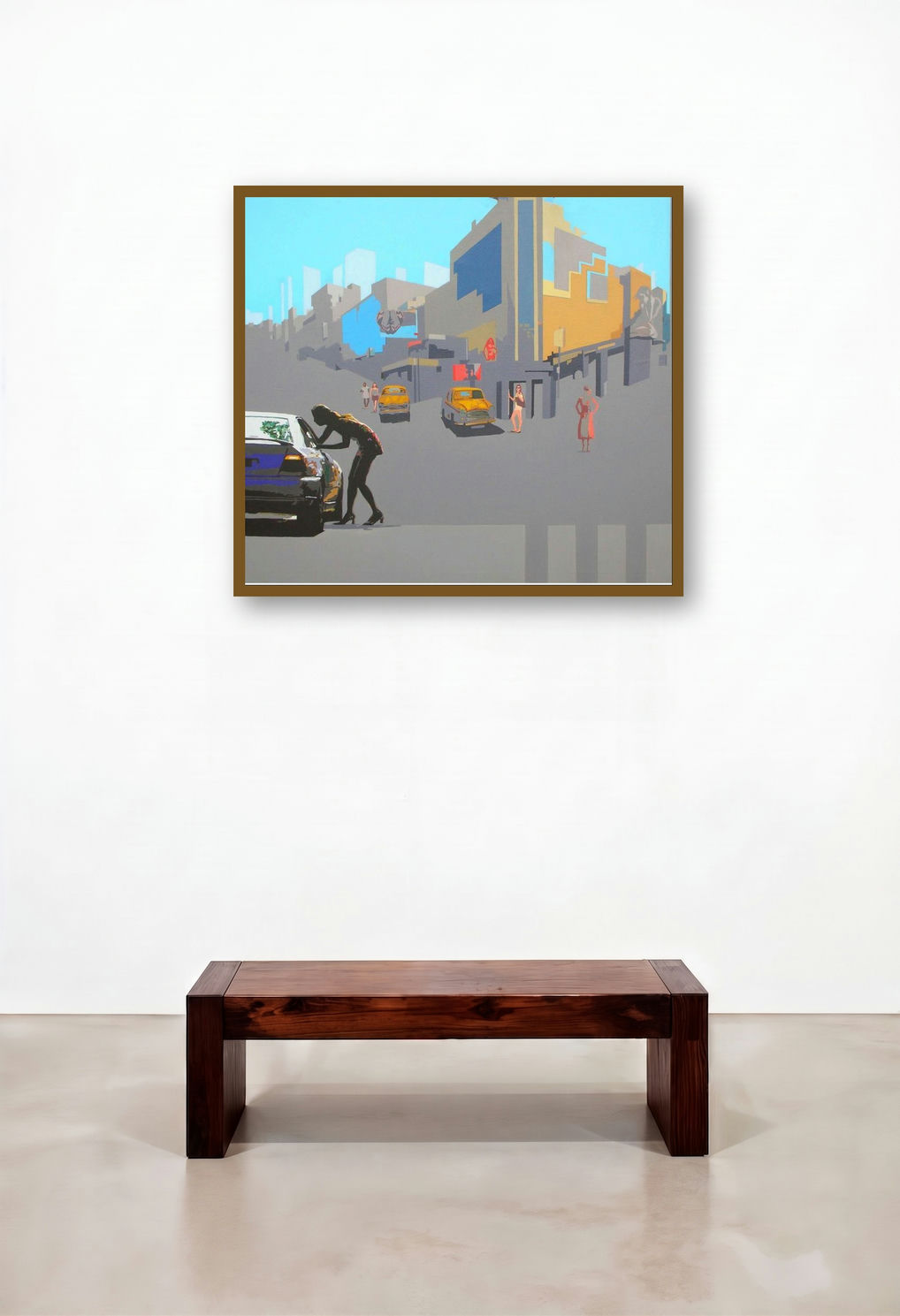 Neo Urban Space by artist Abhijit Paul displayed in a Elegant Foyer