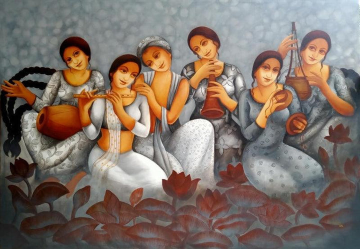 Nidhivan 2 Painting by Monalisa Sarkar | ArtZolo.com