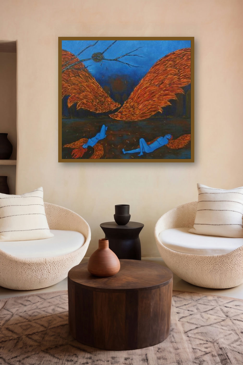 Nirbhaya by artist Manjula Dubey displayed in a Contemporary Exhibition gallery