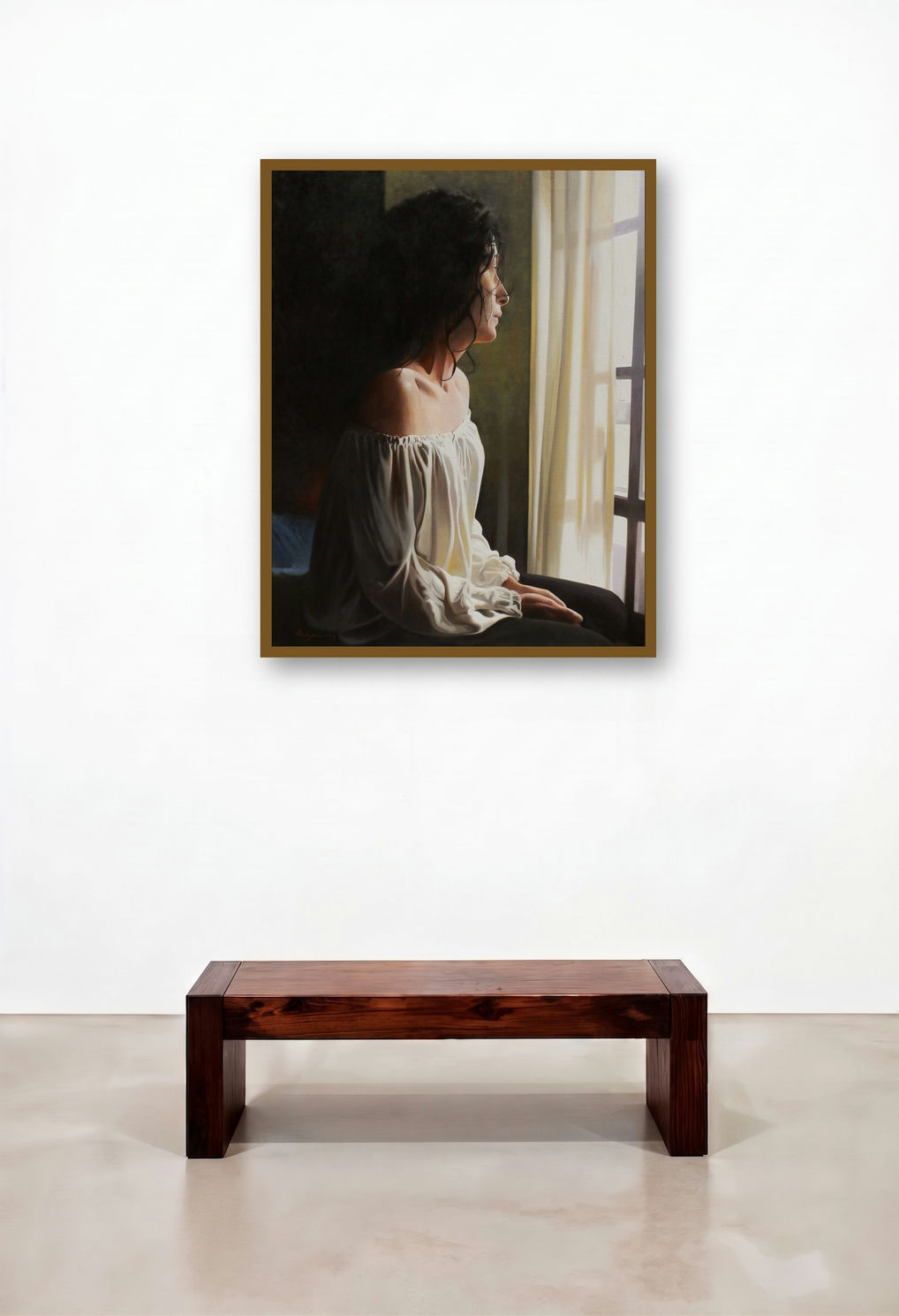 Nostalgia by artist Jose Higuera displayed in a Minimalist Home Office
