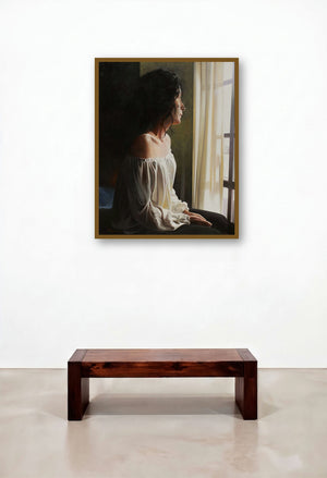 Nostalgia by artist Jose Higuera displayed in a Minimalist Home Office