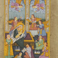 Figurative mughal traditional art titled 'Occasion Of Prince Birthday', 13x8 inches, by artist Unknown on Paper