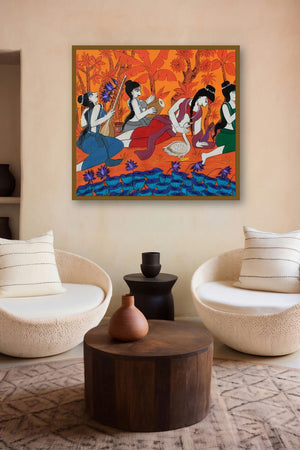 Occuied (A Cosmic Serenade) by artist Chetan Katigar displayed in a Designer gallery