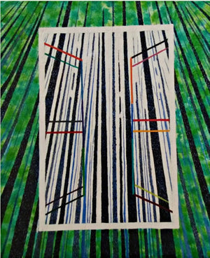 Landscape acrylic painting titled 'Open Window', 36x42 inches, by artist PROTYUSHA MITRA on Canvas