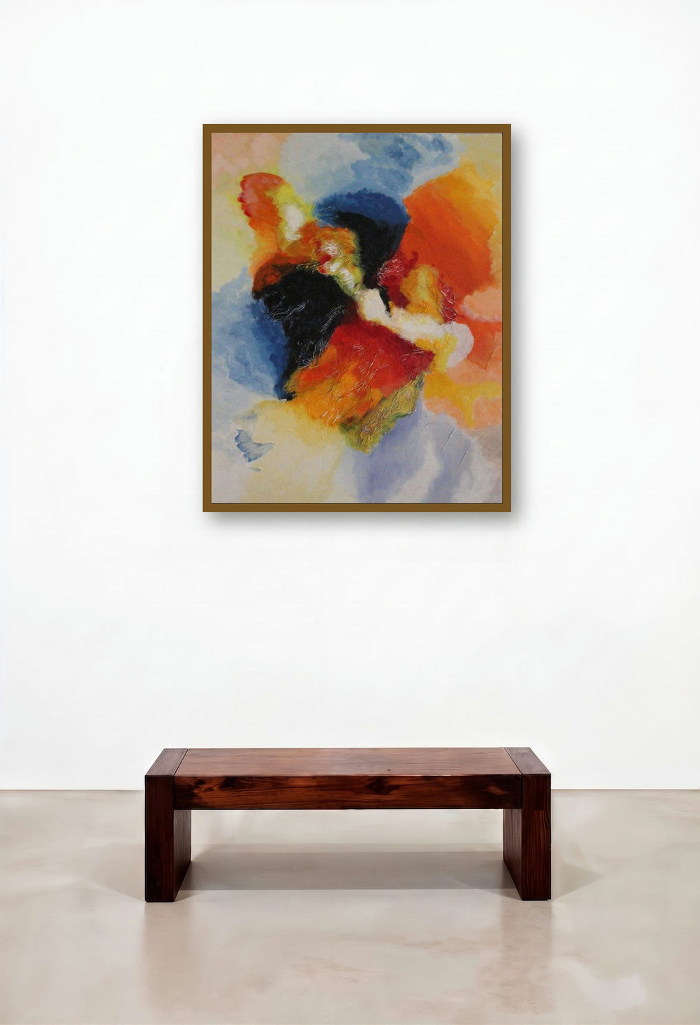 Opne Sky (Nexus) by artist Ranga Naidu displayed in a Urban Loft Library