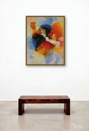 Opne Sky (Nexus) by artist Ranga Naidu displayed in a Urban Loft Library