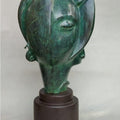 Organism' figurative Bronze sculpture by artist Shiben Chattopadhyay, 17x10 inch, on bronze
