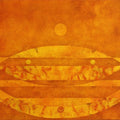 Abstract oil painting titled 'Origin 14', 30x32 inches, by artist Prashant Dhadve on Linen