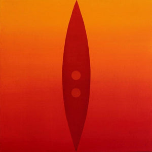 Abstract oil painting titled 'Origin 9', 30x30 inches, by artist Prashant Dhadve on Linen