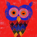 Animals Digital Painting digital art titled 'Owl', 24x20 inches, by artist Suraj Lazar on canvas