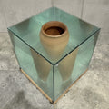 Paani Ka Matka 1' still-life Terracotta, Glass sculpture by artist Sahil Mehra, 30x30 inch, on terracotta, glass