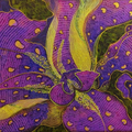 'Painted Petals' nature mixed-media painting by artist Yogesh Powale, 18x31 inch, on canvas