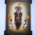 Lifestyle craft titled 'Painting On Iron', 25x20 inches, by artist Nitesh on Wrought Iron