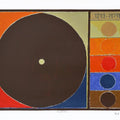 Abstract serigraphs painting titled 'Panchtatva', 30x40 inches, by artist S. H. Raza on Paper