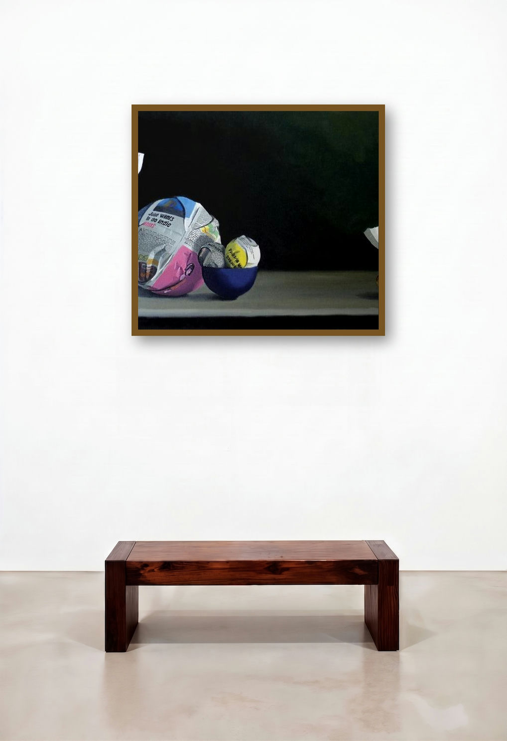 Paper Balls And Bowl (The Weight of Information)