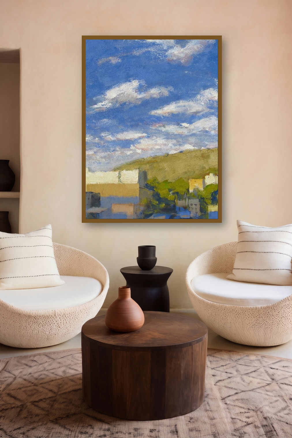 Passing Lights (Urban Horizon) by artist Bhargavkumar Kulkarni displayed in a Modern gallery
