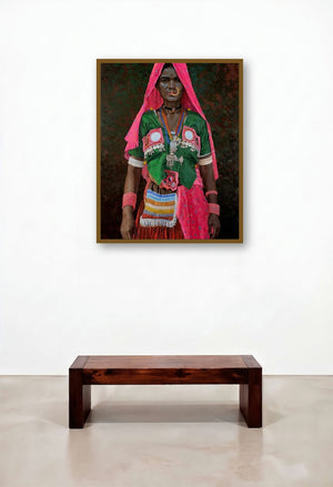 Passion For Colours by artist Gopal Nandurkar displayed in a Modern Reception Area