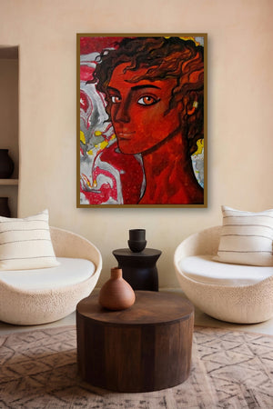 Passionate thoughts by artist Suruchi Jamkar displayed in a Curated gallery