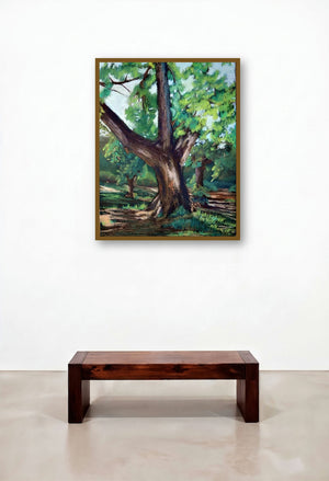 Pastel Tree (The Majestic Tree) by artist Niharika Garg displayed in a Contemporary Study