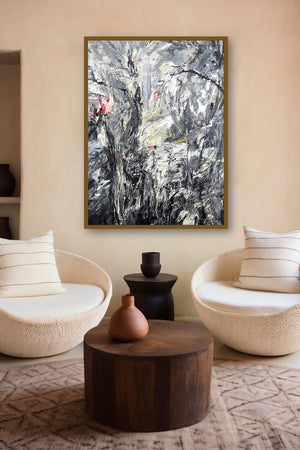 Path To The Another World (Nature's Fury) by artist Ranabir Saha displayed in a Minimalist gallery