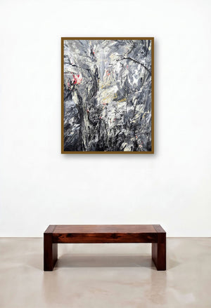 Path To The Another World (Nature's Fury) by artist Ranabir Saha displayed in a Minimalist Family Room