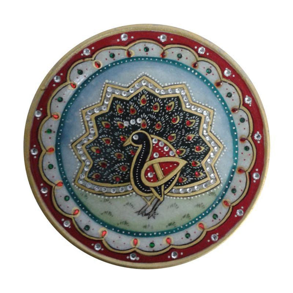 Peacock Plate by Ecraft India | ArtZolo.com
