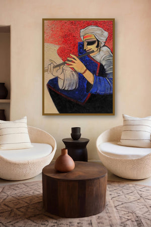 Penance (Soulful Melodies) by artist Sarang Waghmare displayed in a Indian Art gallery