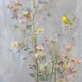 Petals And Wings' nature acrylic painting by artist Dilip Dudhane, 48x24 inch, on canvas