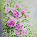 Petals Of Joy' nature watercolor painting by artist Yamuna Bala, 22x15 inch, on paper