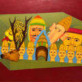 Petara' religious oil painting by artist Ashwin Khapare, 30x36 inch, on canvas
