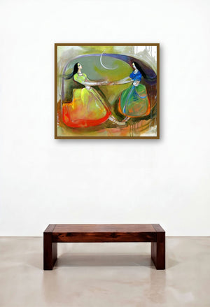 Phugadi 2 (Rhythmic Revelations) by artist Sardar Jadhav displayed in a Elegant Penthouse