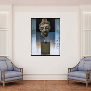 In-situ view of Roni Sarkar's 'Piece Of Peace (Series 2) (Beyond Words)' painting in a room