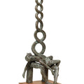 contemporary sculpture titled 'Pieta', 20x12x10 inches, by artist Rakesh Sadhak on Bronze
