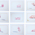 Animals watercolor painting titled 'Pig', 27x36 inches, by artist Sanjay Kumar on Paper