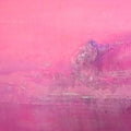 Abstract acrylic painting titled 'Pink', 24x36 inches, by artist Dnyaneshwar Dhavale on canvas