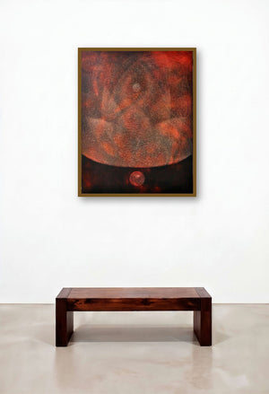 Pipasa2 by artist Hanumanth Devulapalli displayed in a Scandinavian Hotel Lobby