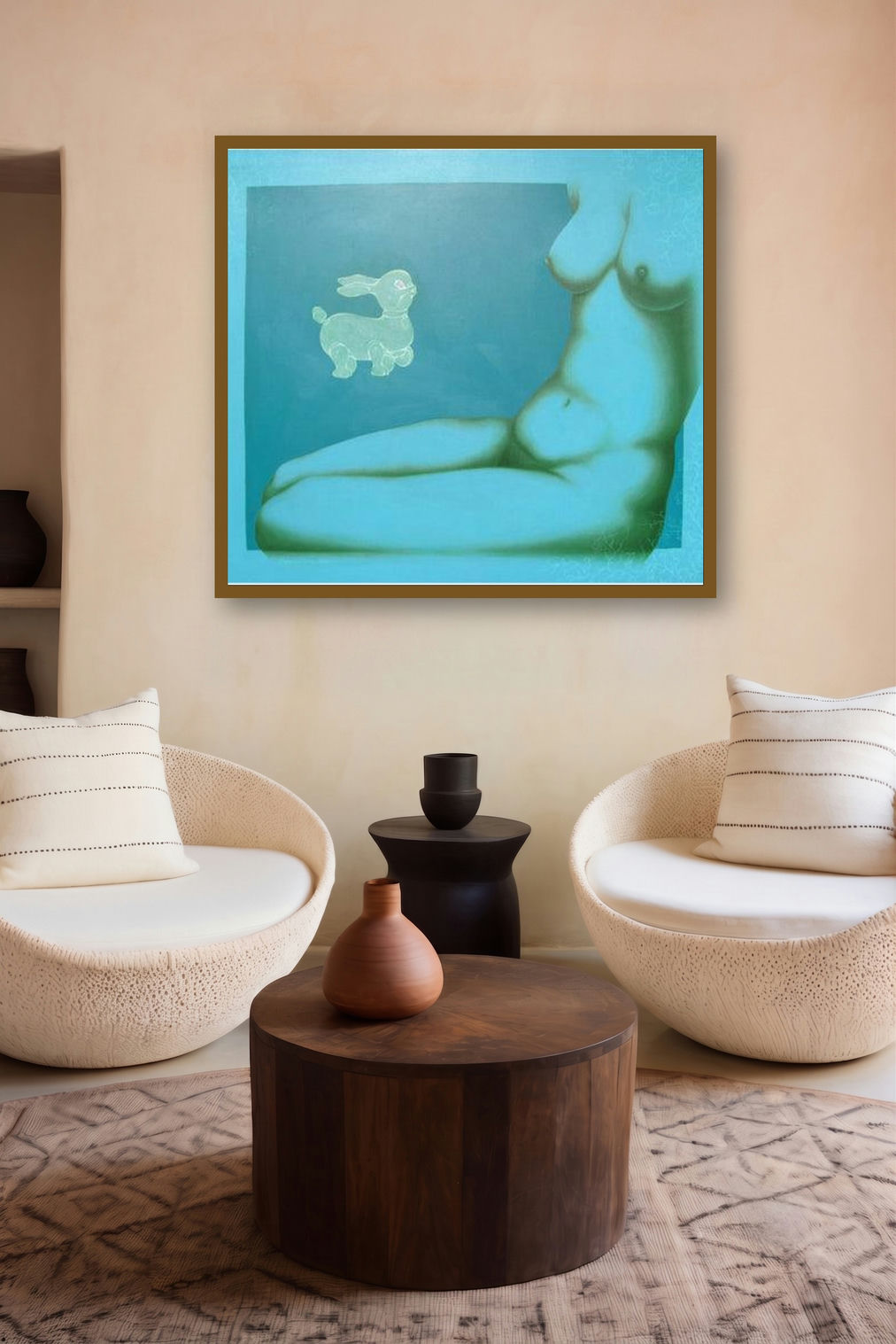Play by artist Ram Prasad Halder displayed in a Museum Style gallery