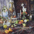 Still-life watercolor painting titled 'Play Of Light', 22x30 inches, by artist Shadab Kazi on Paper