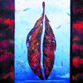 Nature acrylic painting titled 'Plumage Evolution 1', 48x36 inches, by artist Raosaheb Gagre on Canvas