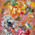 Pop Fluid No 4 by Sumit Mehndiratta, Original Acrylic Abstract Painting on Canvas, Small Vertical Wall Art