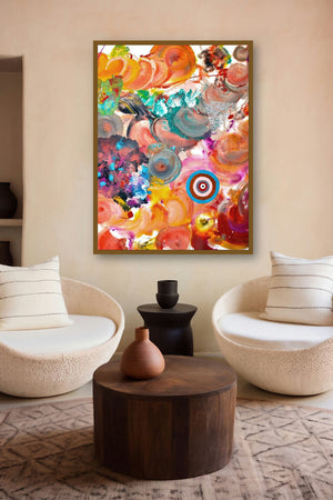Pop Fluid No 6 (Fluid Forms) by artist Sumit Mehndiratta displayed in a Indian Art gallery