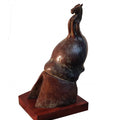 Figurative sculpture titled 'Power 2', 17x13x10 inches, by artist Rakesh Sadhak on Metal