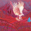 Power And Grace' landscape acrylic painting by artist Prasenjit Nath, 20x28 inch, on canvas