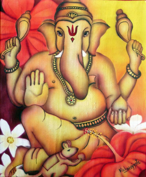 Power Ganesha by Vishwajyoti Mohrhoff | ArtZolo.com