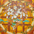 'Pradosha Tandava' religious acrylic painting by artist Manikandan Punnakkal, 54x84 inch, on canvas