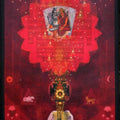 Religious tempera painting titled 'Pranam', 40x30 inches, by artist Atin Mitra on Board