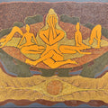 'Pratyahara' religious mixed-media painting by artist Shyam Koli, 24x36 inch, on canvas
