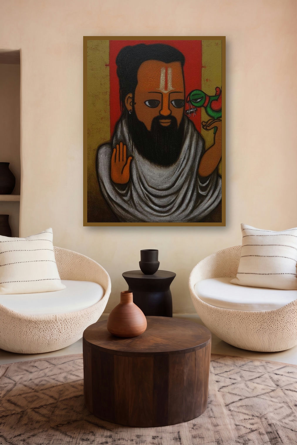 Predictor 2 by artist Hitendra Singh Bhati displayed in a Indian Art gallery