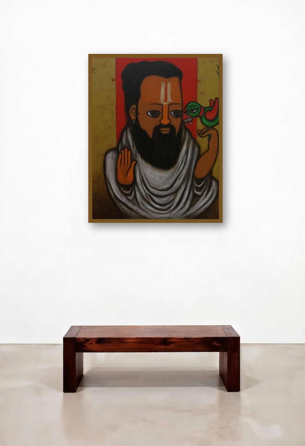 Predictor 2 by artist Hitendra Singh Bhati displayed in a Minimalist Home Office