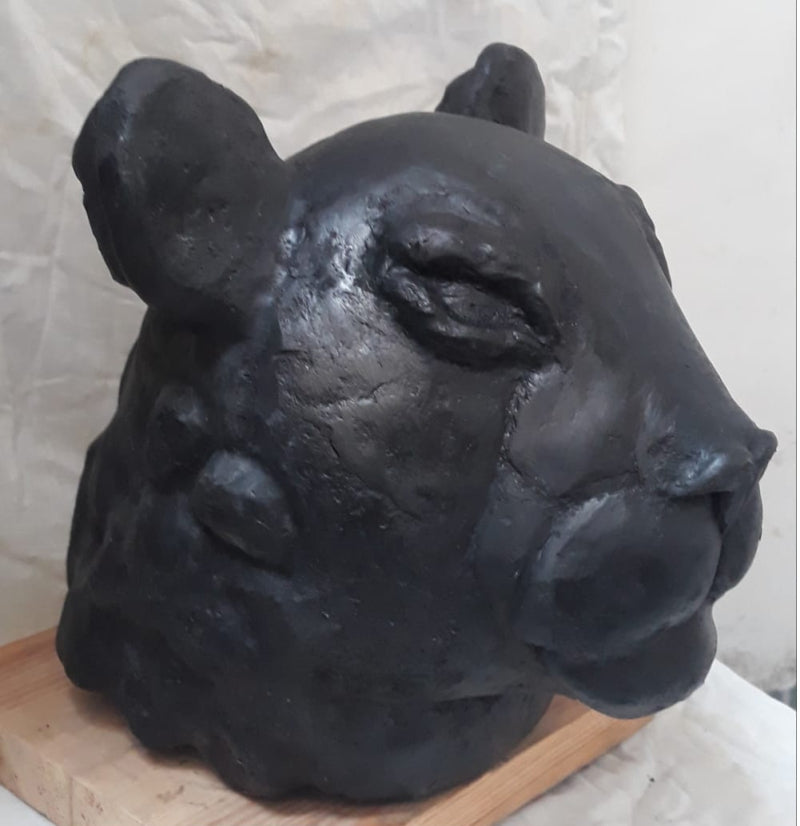 Prince' animals Stone sculpture by artist Shibu Sengupta, 12x10 inch, on stone
